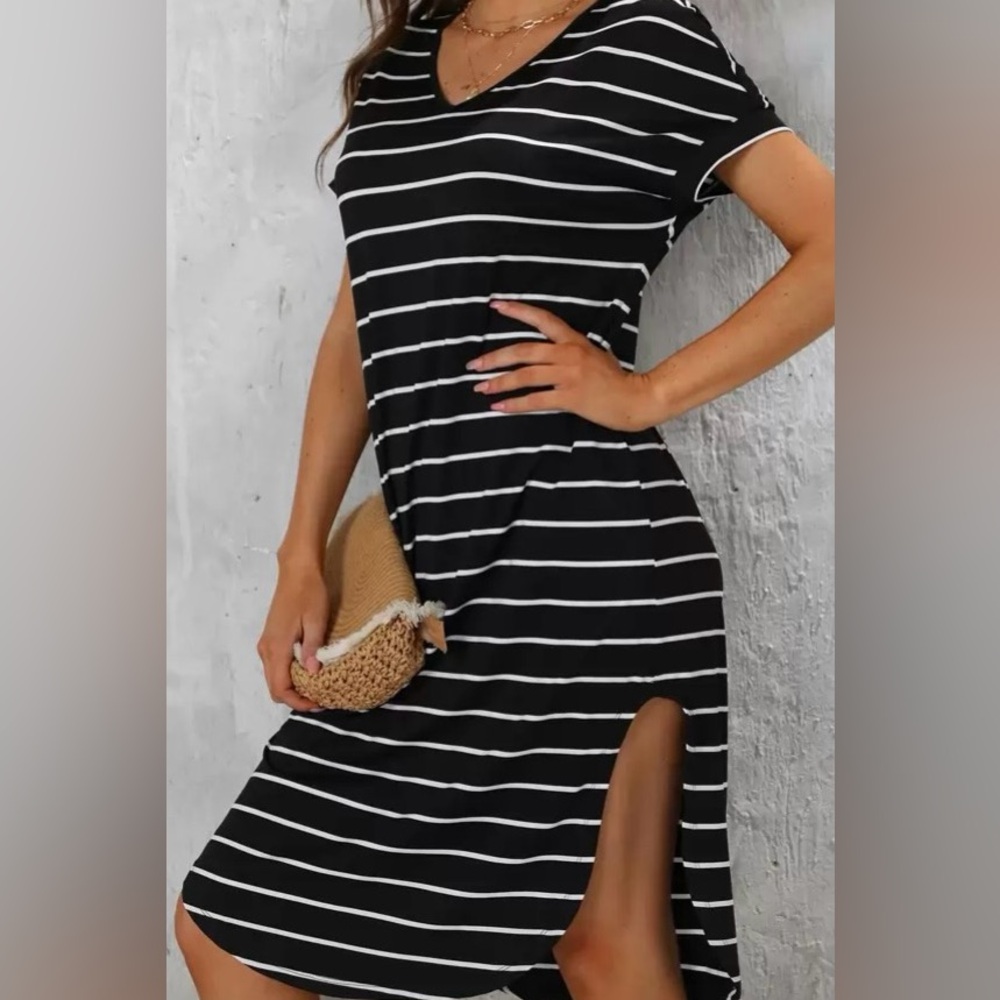 Striped Midi Dress | Light & Breezy Summer Look
